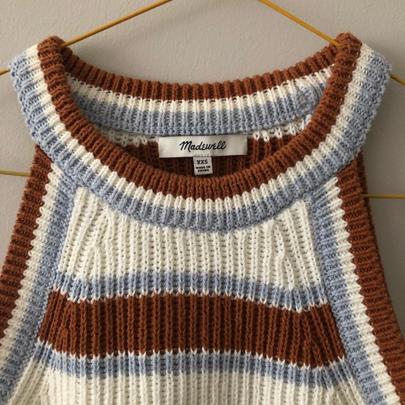 madewell | striped valley sweater tank - Picture 3 of 4
